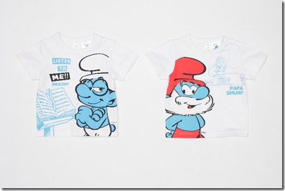 Baby Smurf Print Shirt 06 - HKD 99