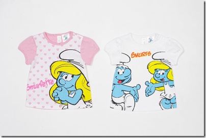 Baby Smurf Print Shirt 08 - HKD 119 & 99