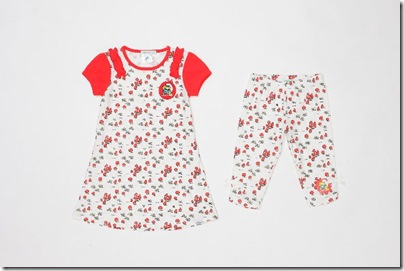 Girl Smurf Pattern Dress - HKD 179 & Baby Girl Leggings HKD 129-139