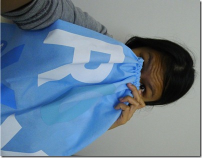 Roxy baby blue eco bag