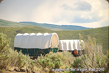 wagons outside