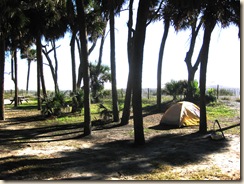 Tent Site on Ocean