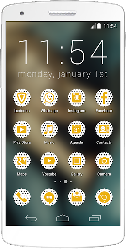 【免費個人化App】Luxicons Polka Dots Gold-APP點子