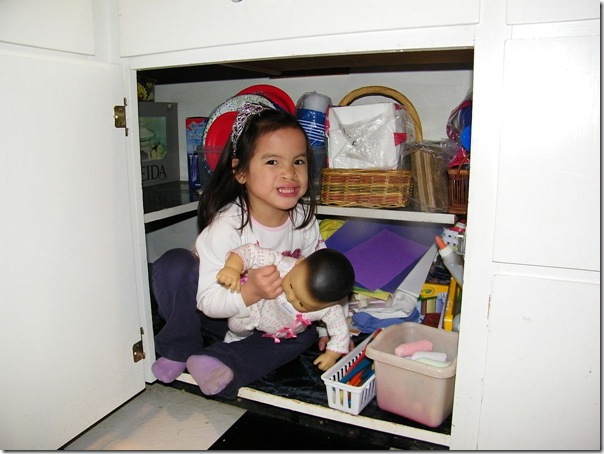 sarah in the cabinet