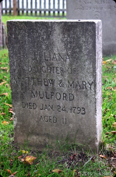 Mulford Juliana headstone