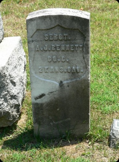 Andrew Jackson Bennett Military Headstone