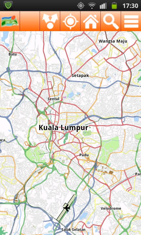 Android application Kuala Lumpur Offline mappa map screenshort