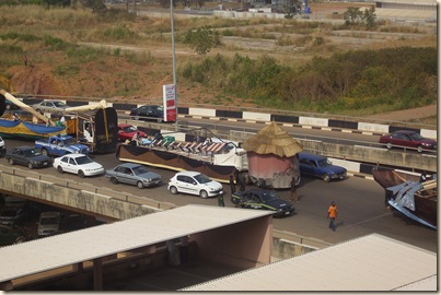 Traffic at Abuja Fest