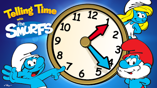 Android application Telling Time with the Smurfs screenshort