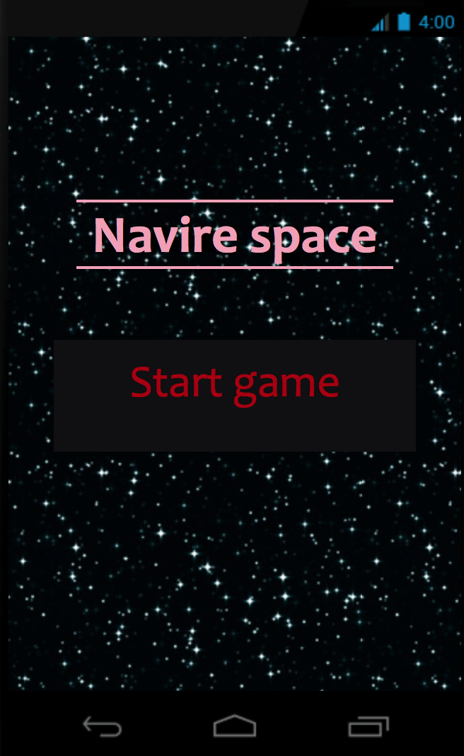 Android application Navire space screenshort