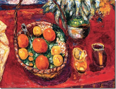 Basket of Fruit: Oranges and Persimmons (ca. 1940), Oil on canvas; 21 3/4 x 29 1/4 in. (58 x 74.5 cm), Private collection.