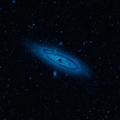 WISE Infrared View of Starlight in the Andromeda Galaxy