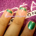 Nail Art Picture Designs on Green French