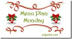Menu Plan Monday Christmas
