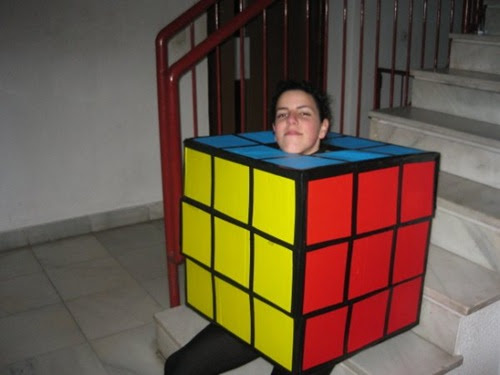 Todo Halloween: Fotos de los lectores disfraz de cubo de Rubik