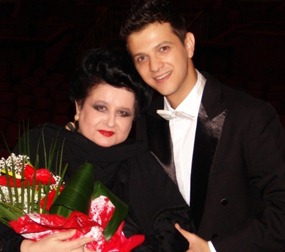 Bogdan Mihai with celebrated soprano Mariana Nicolesco