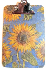 clipboard sunflowers
