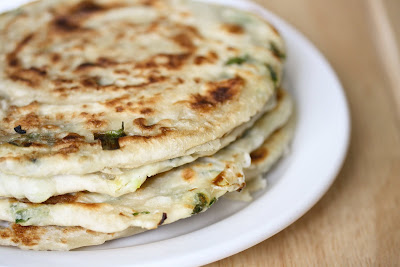 close-up photo of Green Onion Pancakes