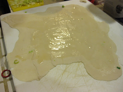 photo of the dough brushed with oil