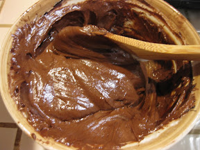 photo of the chocolate batter in a bowl