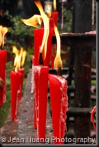 Flames of Hope from the Candles - Wannian Temple, Mount Emei, Sichuan Province, China