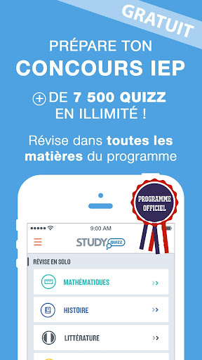 Concours IEP Study Quizz