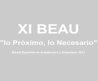 XI-Bienal-Arquitectura-Urbanismo-BEAU XI-Bienal-Arquitectura-Urbanismo-BEAU