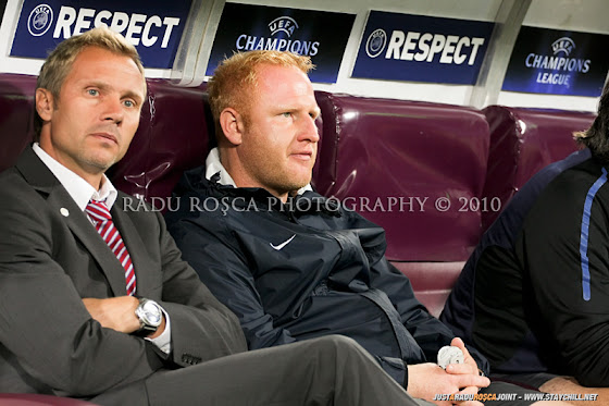 UEFA Champions League 2010/11. CFR Cluj - FC Basel 2-1 // Thorsten Fink, managerul general al FCB