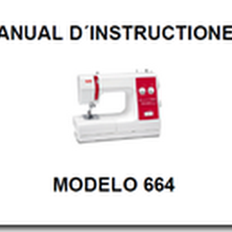 Manual máquina de coser Alfa modelo 664