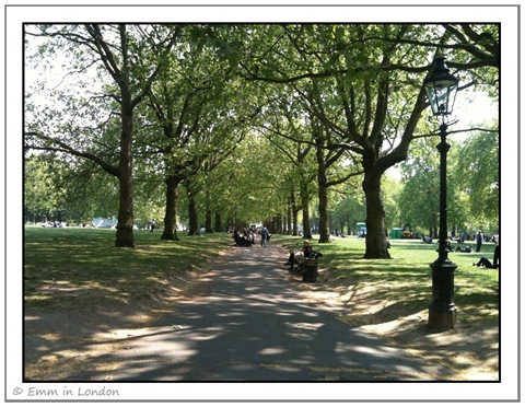 Green Park in Spring London