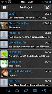 BlueGray GoSMS Pro Theme Screenshots 0