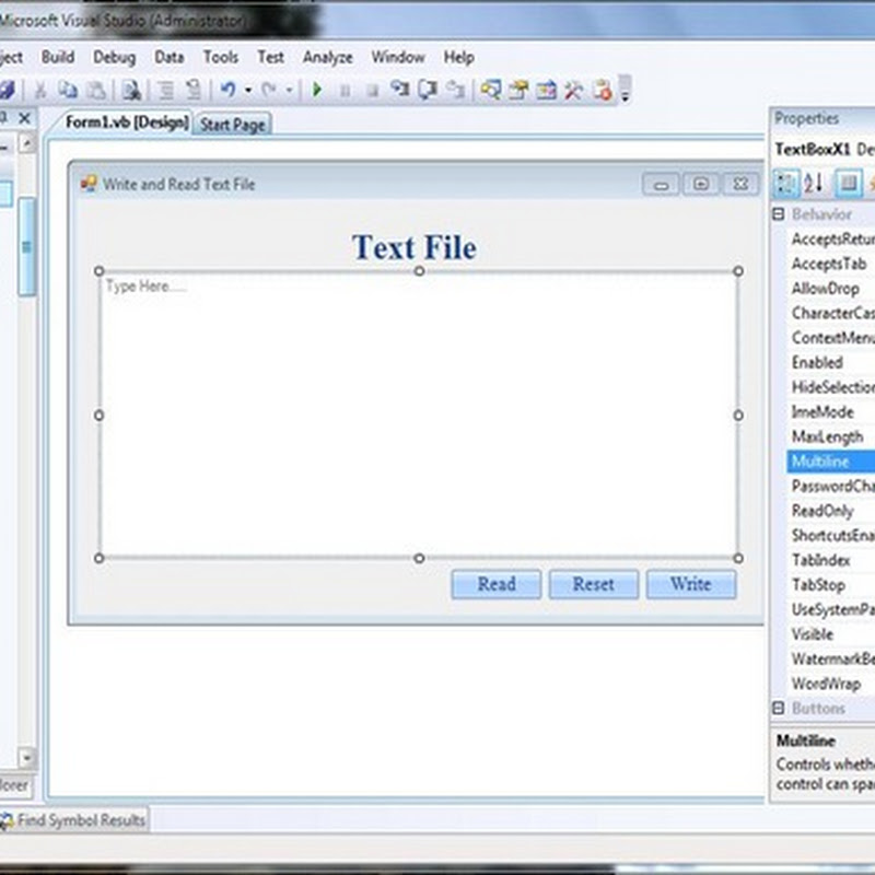 How to read and write text file (.txt) in VB.net