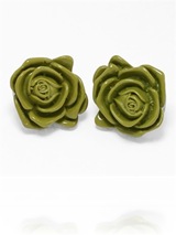 Lime Rose Earrings