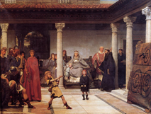 L'éducation des fils de Clovis par Alma Tadema