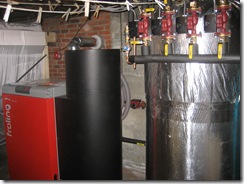 Froling P4 20/25 and 220 Gallon Storage tank