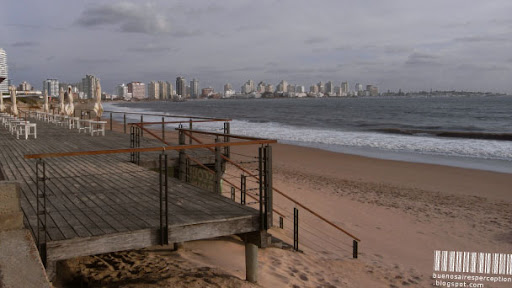 Empty Beach in Punta del Este, Ready for the Tourist Storm, Uruguay