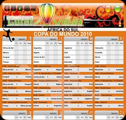 Tabela da Copa do Mundo 2010 By Léo Design-blog