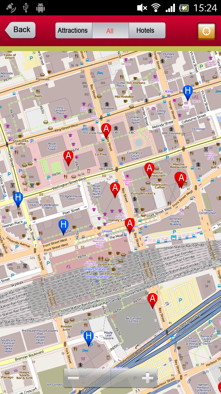 Toronto Offline Guide Screen 2