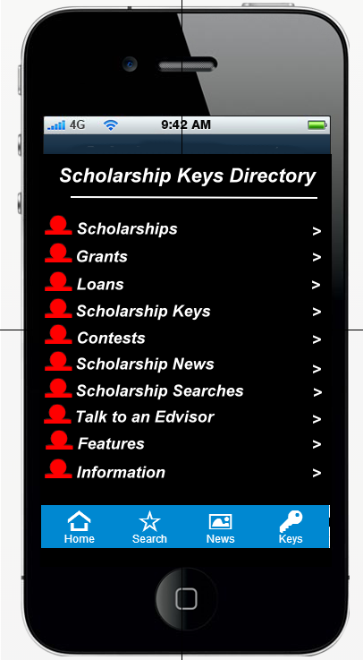 Android application Scholarship Keys screenshort