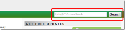 google custom search on navigation bar