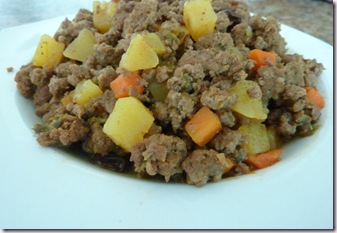 Carne Con Vegetales Molida