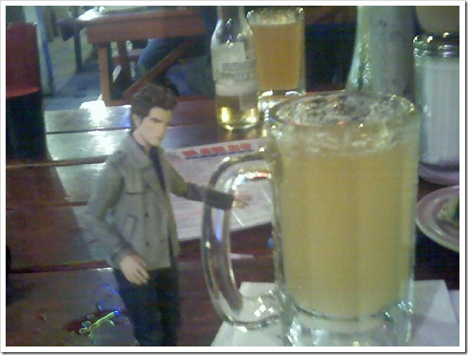 Pocket Edward and beer
