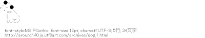140文字位のaa アスキーアート リサイクル保管庫 犬