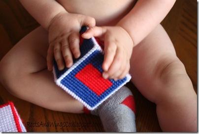 Stitched Canvas Infant Blocks 12