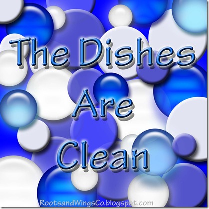 The dishes are clean
