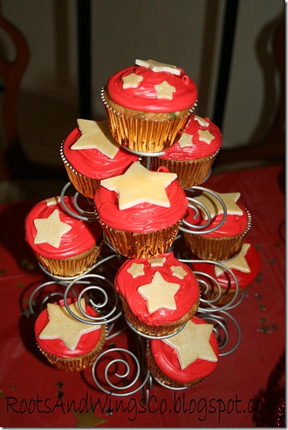 movie star party cupcakes