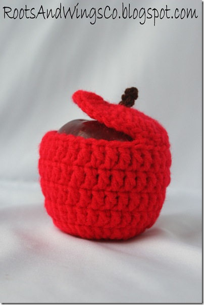 crocheted apple e