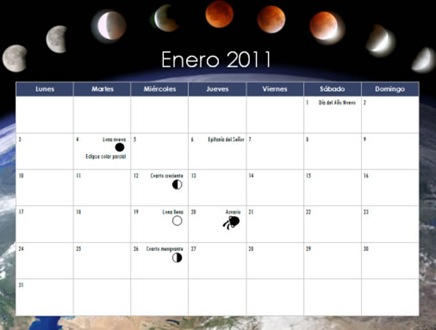 calendario 2011 de Office