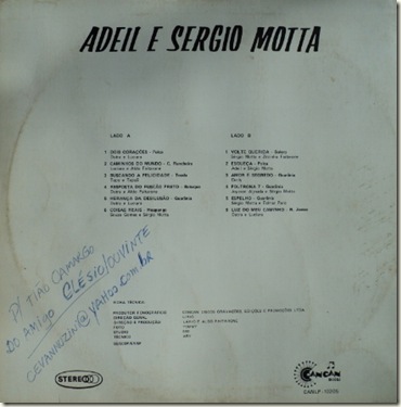 Adeil e Sérgio Motta (CANLP 10105) Contra-Capa