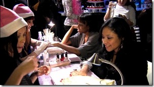 Manicures shape by Ms Manicure and Nails polished by Dashing Diva